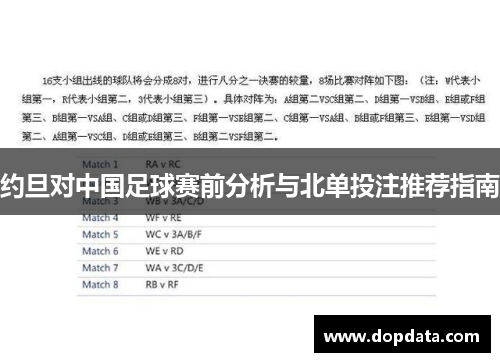 约旦对中国足球赛前分析与北单投注推荐指南