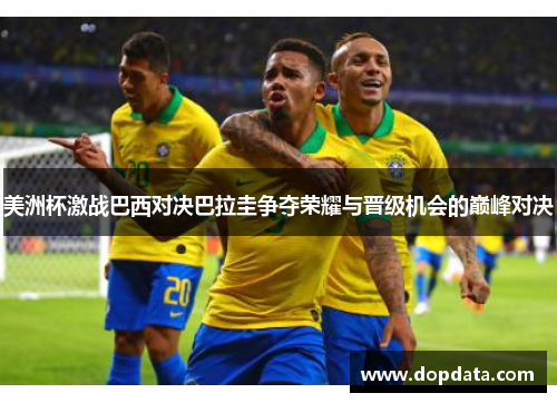美洲杯激战巴西对决巴拉圭争夺荣耀与晋级机会的巅峰对决